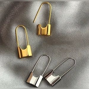 Leverback Lock Earrings